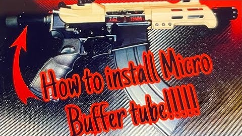 || HOW TO INSTALL MICRO BUFFER TUBE ON AR-PISTOL ||