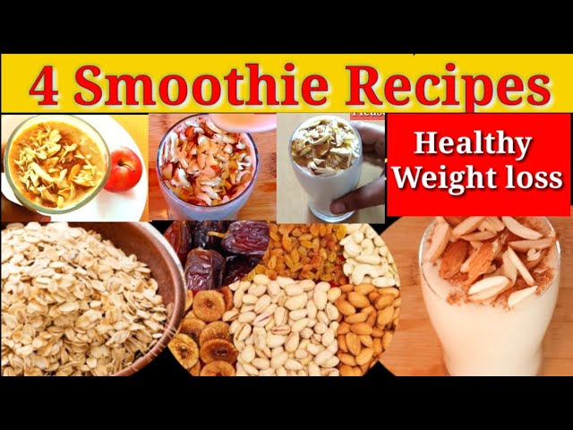 4 Smoothie recipes/Oats apple Smoothie/Oats Dry fruit smoothie/Oats Banana smoothie/groundnut banana | N COOKING ART