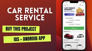 Car rental iOS & android project demo | React Native Project | iOS app project | WeezyTube