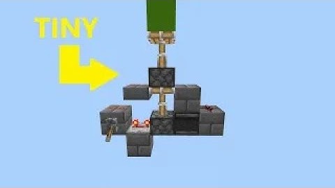 Small Vertical Double Piston Extender For Minecraft Bedrock