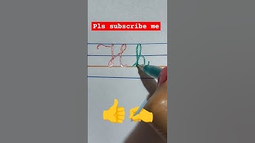 Cursive writing #alphabet #how to write capital & small letter 