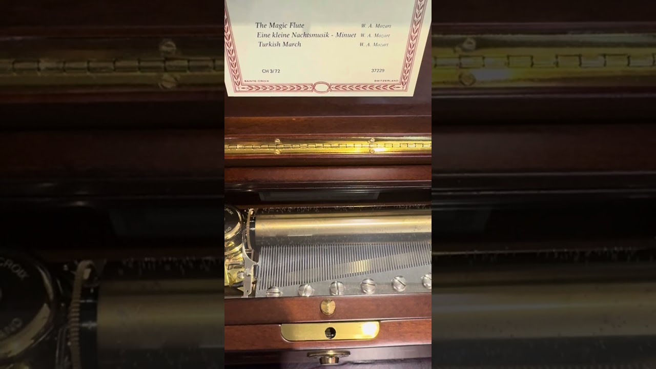 ✨️大型✨️ REUGE 72弁 モーツァルト 魔笛 トルコ行進曲 メヌエット reuge 72 note Magic flute Minuet Turkish march Mozart 魔笛