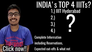 EXPECTED CUTOFF FOR IIIT HYDERABAD | IIIT ALLAHABAD | IIIT BANGALORE | IIIT DELHI CUTOFF JEE 2020
