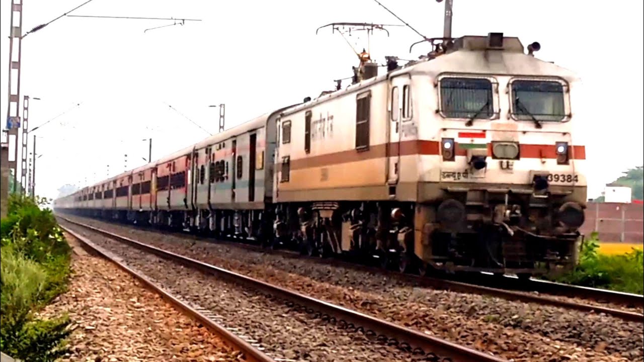 Single Electric line Trains crossing | EDM Triplets + Twin ALCOS Chugging | Indian Railways.