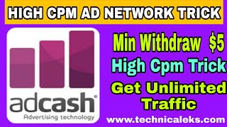 Adcash High Cpm ad network best ads network google adsense alternative