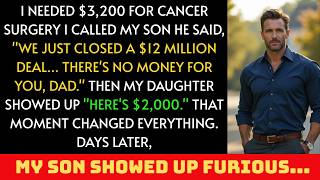 My Successful Son Refused $3,500 For My Cancer Surgery - My Struggling Daughter Gave Me Everything..