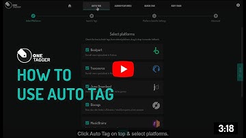 One Tagger - How to use Auto Tag