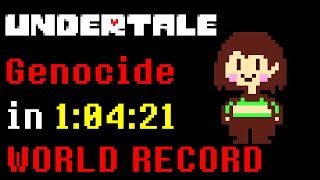 Undertale Genocide Speedrun in 1:04:21 (World Record 1.001)