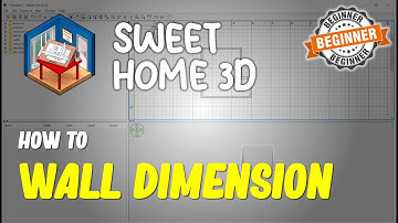 Sweet Home 3D How To Draw Wall With Dimension