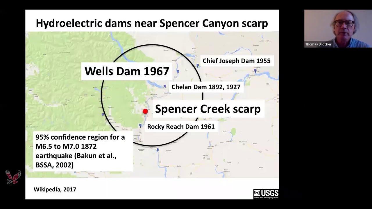 Dr. Tom Brocher: The Earthquake Cluster and Large Dec.,1872 Entiat Earthquake in Central WA