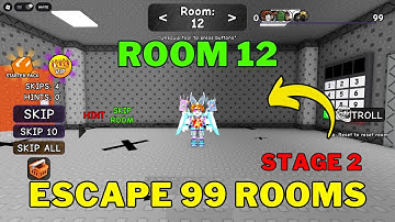 How To Complete Room 12 in Roblox Escape 99 Rooms | Stage 2