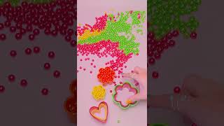 🌸 Smooth Beads Relax Loop | Stress Relief Visual Motion | Colorful Heart 💗 #asmr #stressrelief #zen