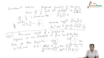 Dimentional Analysis Part 1 #swayamprabha #ch38sp