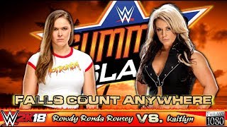 WWE2K18 GAMEPLAY: Rowdy Ronda Rousey VS. Kaitlyn [incl. Mods]