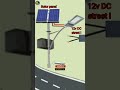 solar panel street light  connection #solar #shorts
