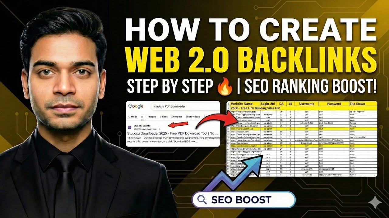 How to Create Web 2.0 Backlinks | Step by Step 🔥 | SEO Ranking Boost ! 
