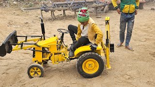 Mini Suraj koEicher tractor and JCB machine ka tochan Komal Kumar Mini Eicher tractor Vinod tractor 