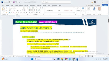 Illustrated Excel 365 2021  Module 2 SAM Project 1b San Antonio University | IL_EX365_2021_2b