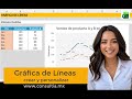 Gráficas de líneas en Excel #exceltips