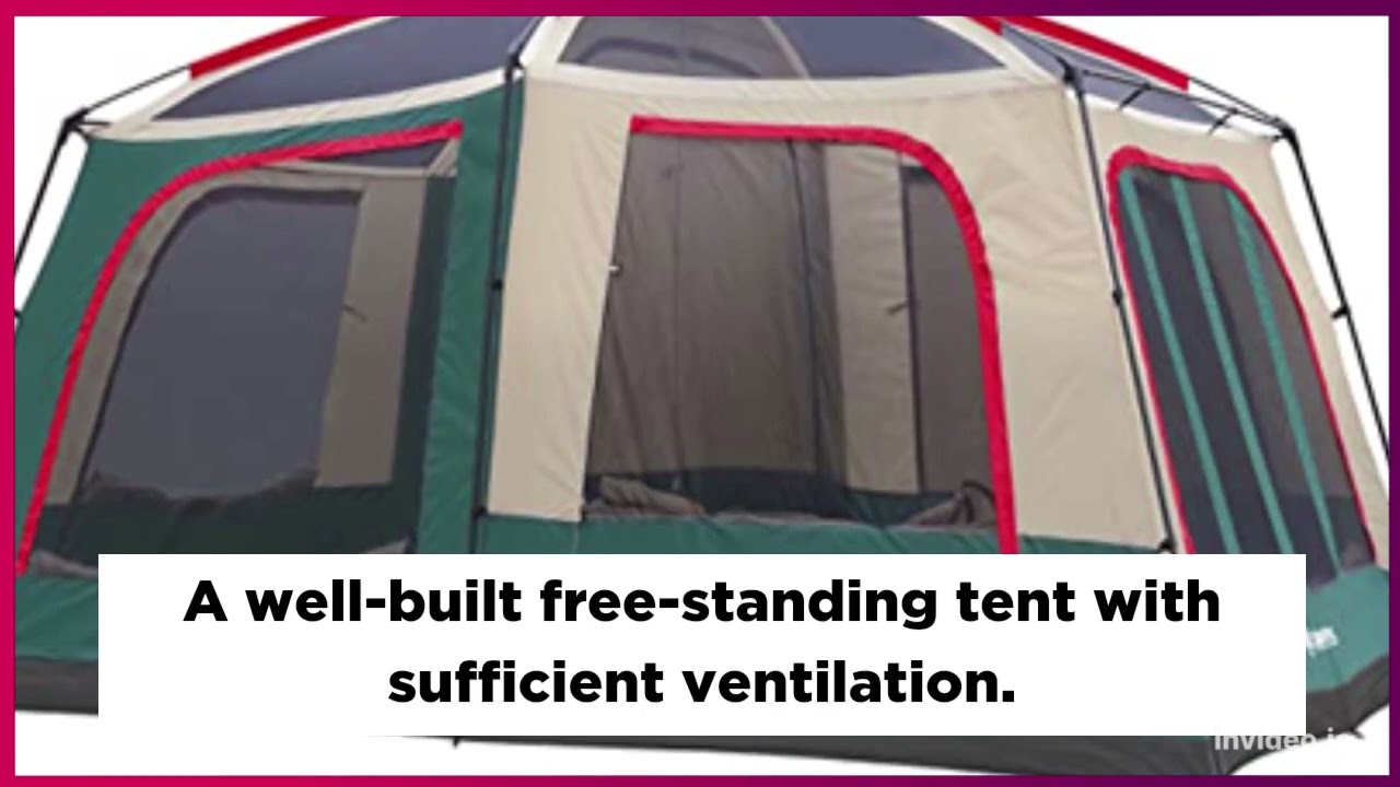 GigaTent 8 Person Family Tent 3 Room Cabin for Outdoors