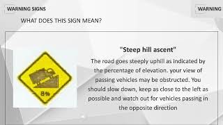 Thailand Driving license exam preparation. THAILAND ROAD WARNING SIGNS Part2 screenshot 5