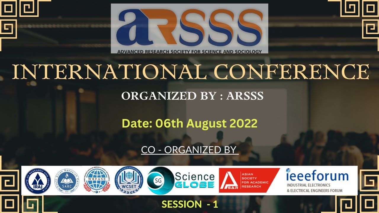 International Conference, 06th August 2022 I Session-1