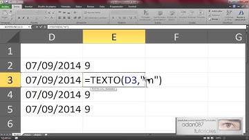 Excel extraer mes de una fecha