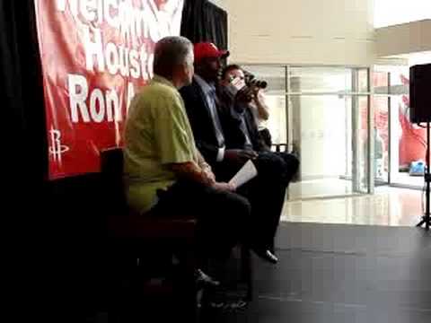 Houston Rockets Ron Artest Welcome Rally