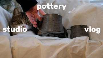 Quiet Pottery Studio Vlog — Making a Wheel-Thrown Mug from Start to Finish