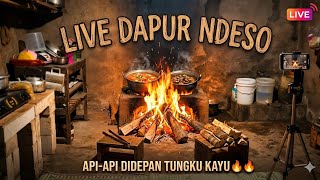 Traditional Village Kitchen Life: Cooking over Wood Fire 🪵🔥 | Live Dapur Ndeso || Suasana Desa