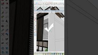 ✅create louvers in house design in just one click with 1001 bit tool in SketchUp #viral #shorts screenshot 4