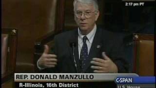Rep. Manzullo Discusses Job-Creating Alternatives to Stimulus Bill
