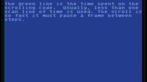 Atari 8-bit fine scrolling (ANTIC hardware)