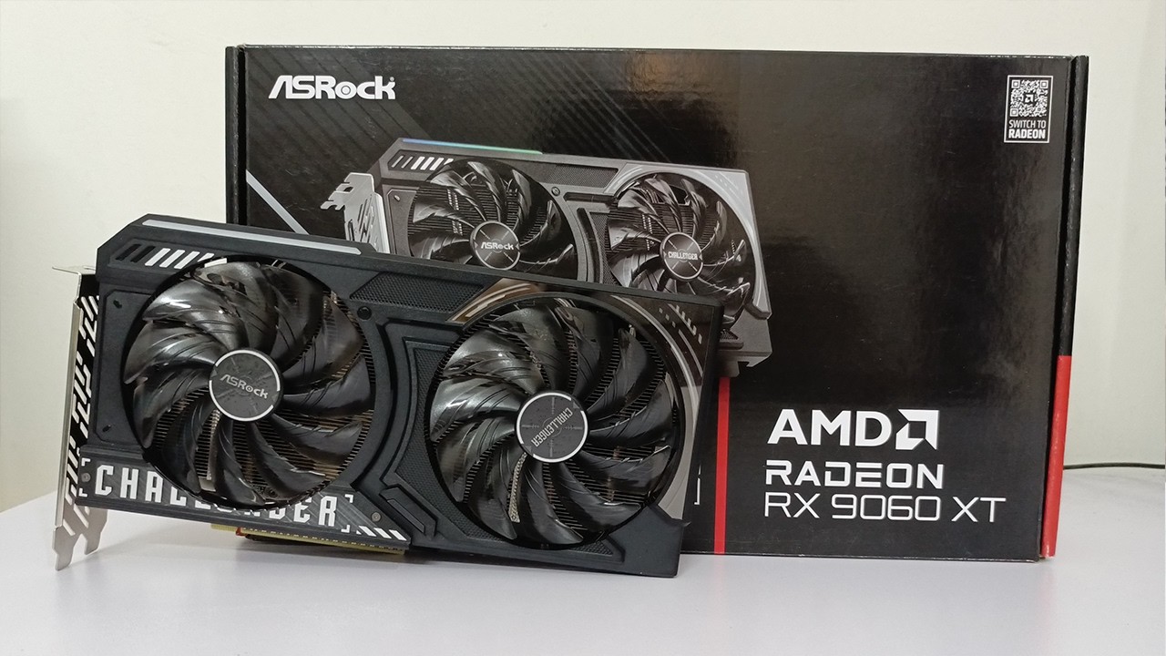 AMD RX 9060 XT Asrock Challenger 8GB OC - Unboxing | Furmark +