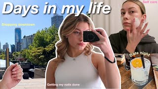 Days in my life | shopping downtown, self care/prep, & anniversary date!