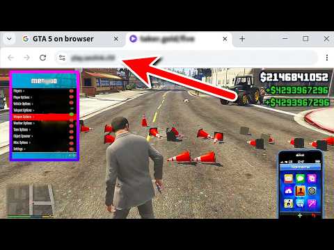 GTA 5 in browser with mods (Launch on Android and PC, 1 GB full game)