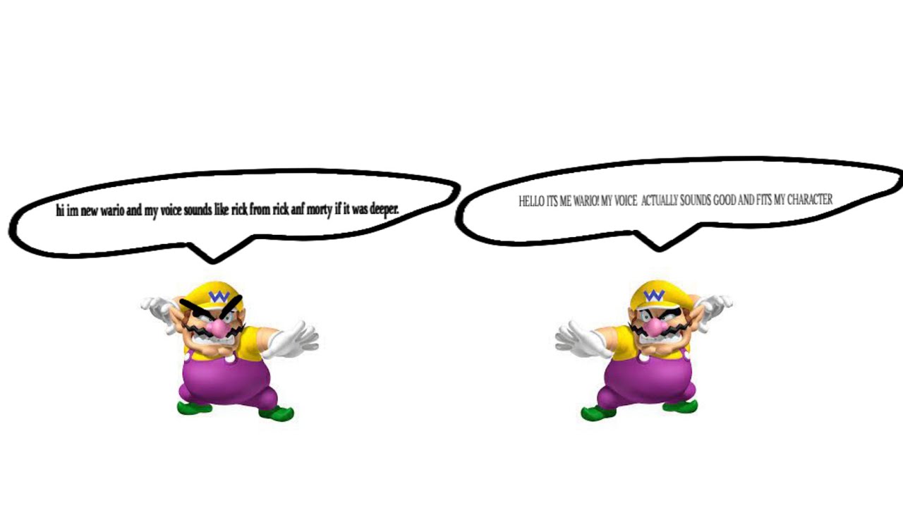 New wario voice vs old wario voice