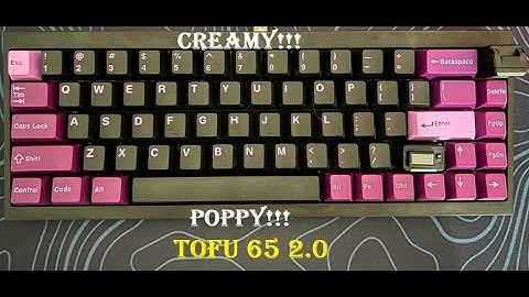 A creamy poppy Tofu 65 2 0 with TTC Holypanda tactile switches