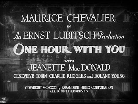 One Hour With You 1932 title sequence
