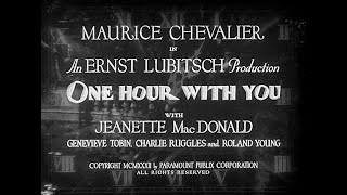 One Hour With You 1932 title sequence