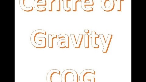 Center of Gravity Indicator. (COG)