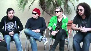 Mike interviews My Chemical Romance backstage at Honda Civic Tour