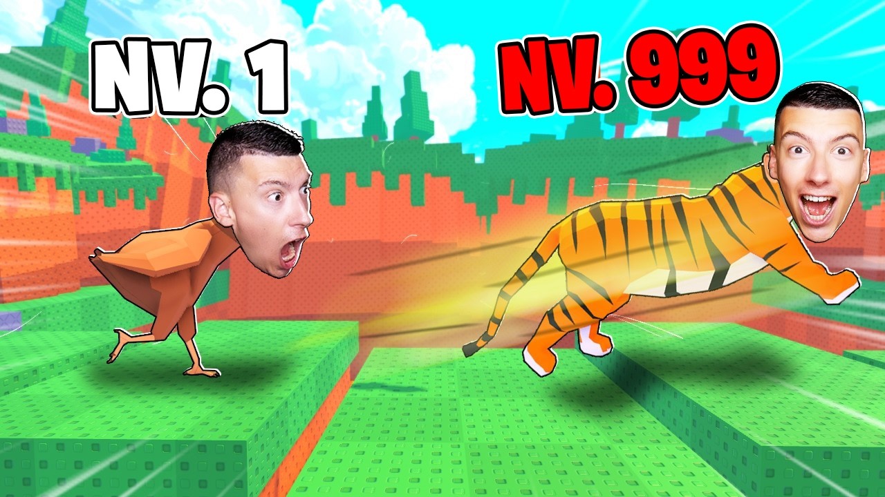 CHAQUE SECONDE JE DEVIENS UN ANIMAL EXTRÊMEMENT RAPIDE SUR ROBLOX..