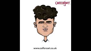 Finlay Cross-Adair Caricature Process- Caffers Art