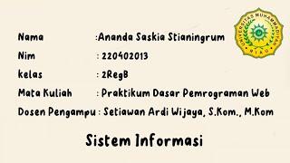 UTS Praktikum Dasar Pemrograman Web