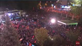 Özgürüz Seçim 2023 Özel | Erdoğan, balkon konuşması yapıyor