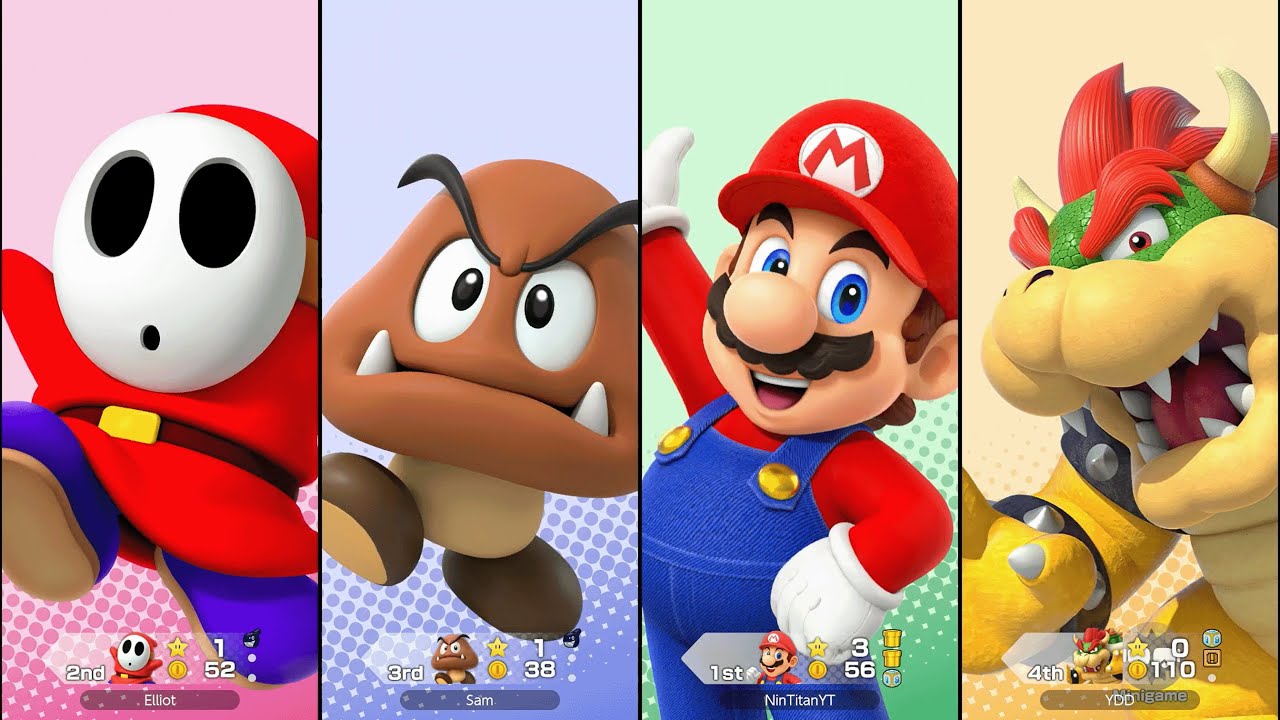Super Mario Party Jamboree - Mario, Bowser, Shy Guy, Goomba - Goomba Lagoon