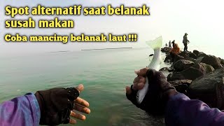 Spot alternatif saat belanak sungai susah makan mancing di laut