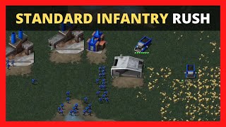 "Standard Infantry Rush" (1vs1) Command and Conquer Red Alert Remastered Collection Multiplayer