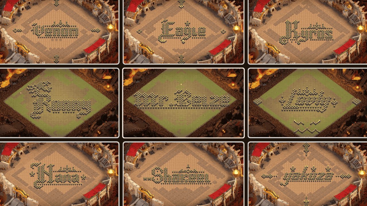 BEST TOP 20 TH17 Art/Troll/Funny Base Links | Town Hall 17 Artistic/Showcase/Named base | COC